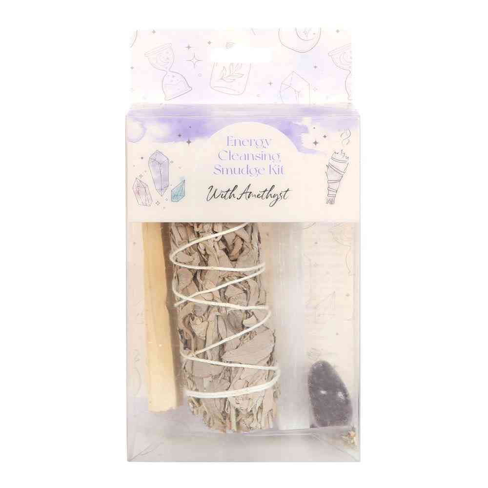 Something Different - Smudge Kit with Amethyst Crystal Bâton de maculage - Multicolore